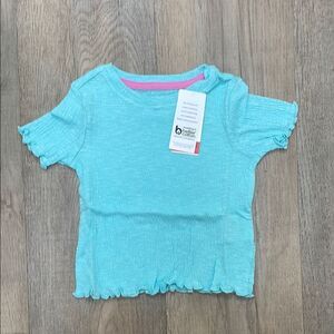 Epic Threads Blue Short Sleeve Tee with Cropped Style